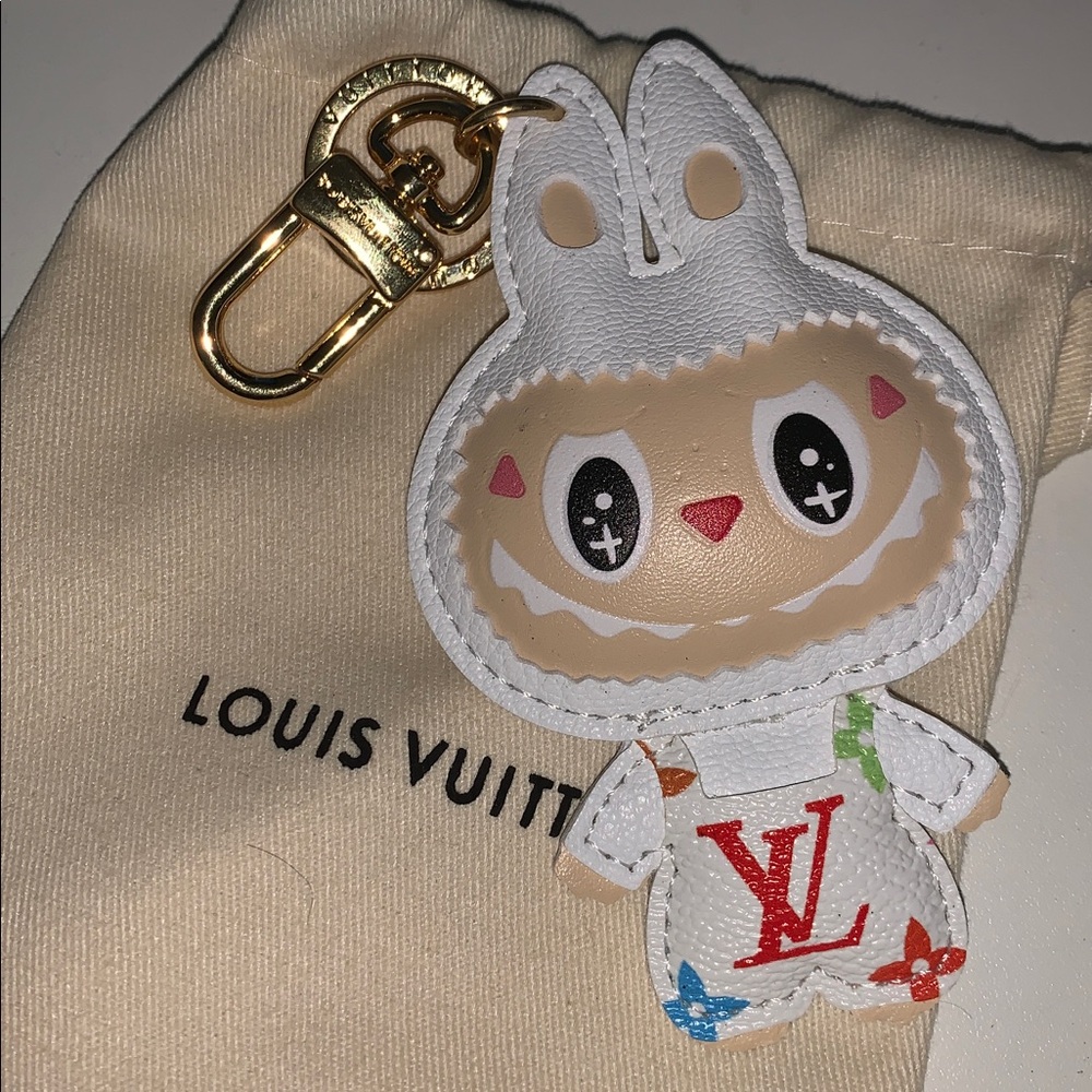 labubu upcycled bag/purse charm keychain